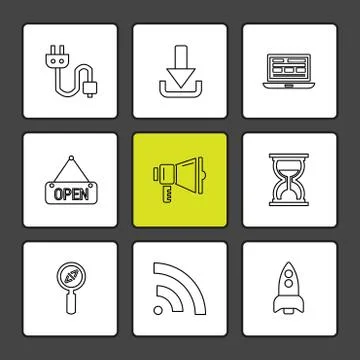 Seo , internet , user interface  , website  , money , code , eps icons set ve 스톡 일러스트