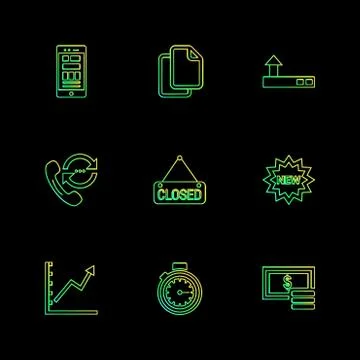 Seo , internet , user interface  , website  , money , code , eps icons set ve Illustrazione stock