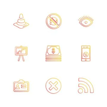 Seo , internet , user interface  , website  , money , code , eps icons set ve Illustrazione stock
