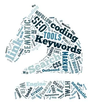 SEO Keywords Tag Cloud  - vector illustration Stock Illustration