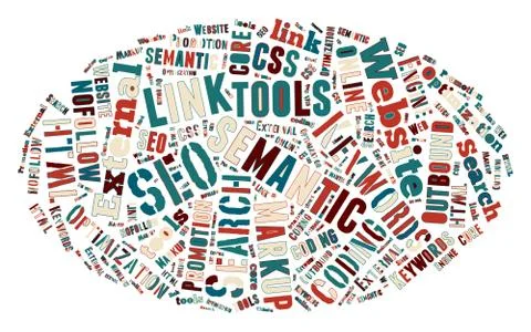 SEO Keywords Tag Cloud  - vector illustration Stock Illustration