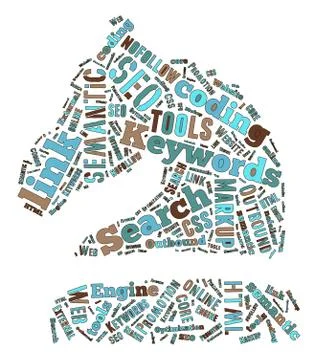 SEO Keywords Tag Cloud  - vector illustration Stock Illustration