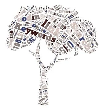 SEO Keywords Tag Cloud  - vector illustration Illustrazione stock