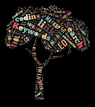 SEO Keywords Tag Cloud  - vector illustration Stock Illustration