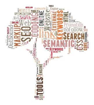 SEO Keywords Tag Cloud  - vector illustration Stock Illustration