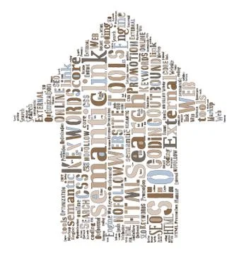 SEO Keywords Tag Cloud  - vector illustration Illustrazione stock