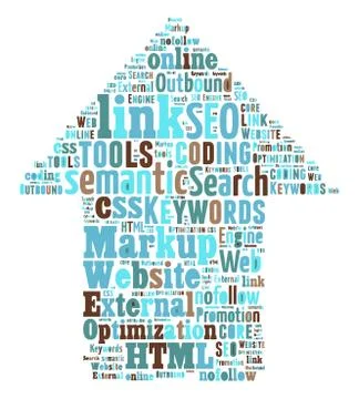 SEO Keywords Tag Cloud  - vector illustration Illustrazione stock