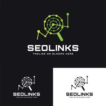 SEO Links Logo Stock Illustration