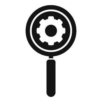 Seo magnifier icon simple vector. Content website Ilustración de archivo
