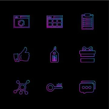 Seo , money , internet , bugs , network , eps icons set vector Stock Illustration