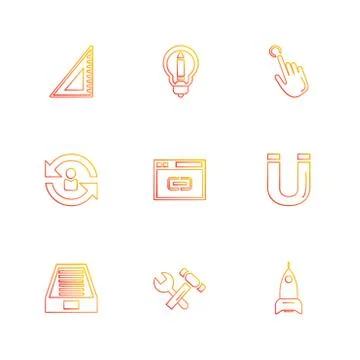 Seo , money , internet , bugs , network , eps icons set vector Stock Illustration