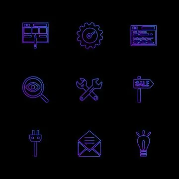 Seo , money , internet , bugs , network , eps icons set vector Stock Illustration