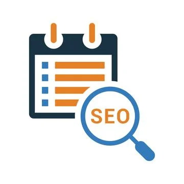 SEO Note icon. Illustrazione stock