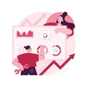 SEO optimization abstract concept vector illustration. 스톡 일러스트