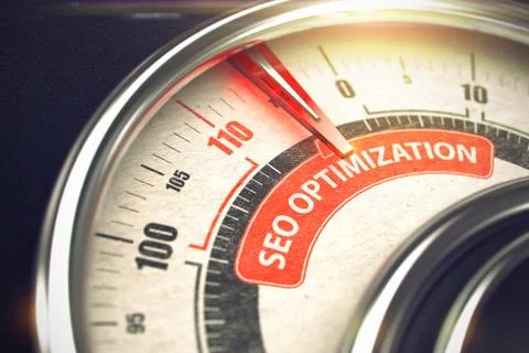SEO Optimization - Business Mode Concept. 3D. Illustrazione stock