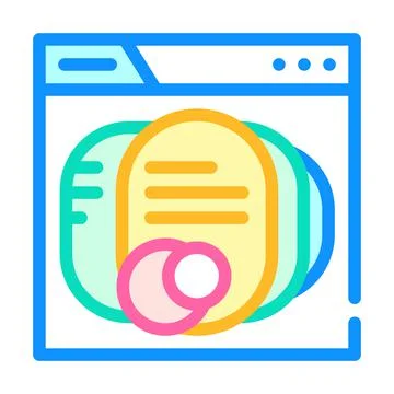 Seo optimization color icon vector color illustration 스톡 일러스트