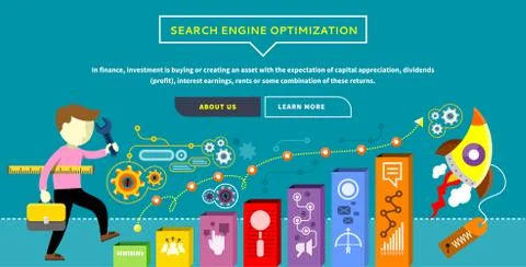 SEO Optimization Concept Stockillustratie