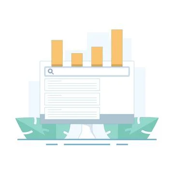 SEO optimization concept. Website SEO keyword optimization. 스톡 일러스트