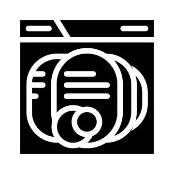 Seo optimization glyph icon vector black illustration Illustrazione stock