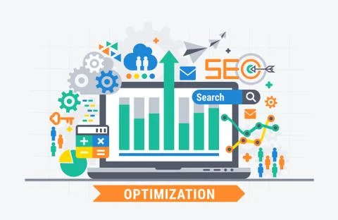SEO optimization Stock Illustration