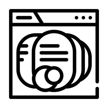 Seo optimization line icon vector black illustration Stock Illustration