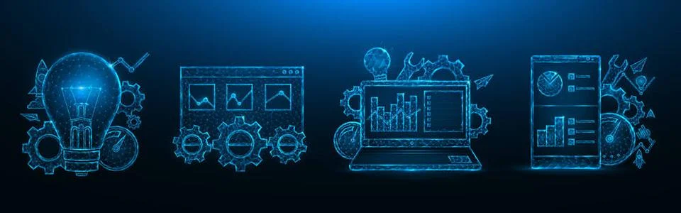  SEO optimization low poly design. Search engine optimization. Smartphone,... 写真素材