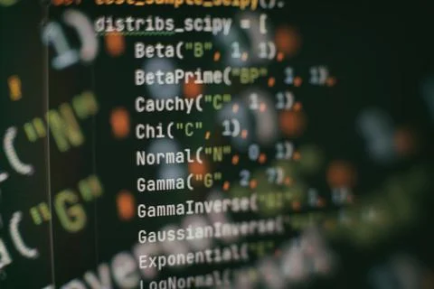 SEO optimization. Modern tech. PHP syntax highlighted. Writing programming fu 写真素材