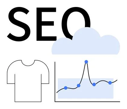 SEO Optimization with Trend Analysis for E-commerce Success 스톡 일러스트