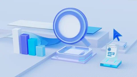 SEO or Search Engine Optimization digital grow marketing concept. online busi 스톡 일러스트