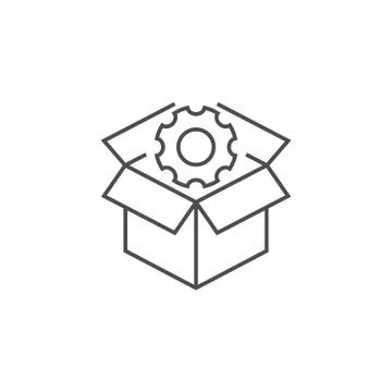 SEO Packages Line Icon Stock Illustration