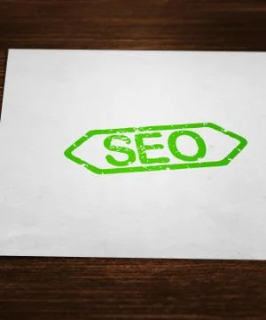 Seo paper on the table Stock Illustration