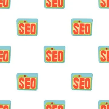 Seo pattern seamless vector Stock Illustration
