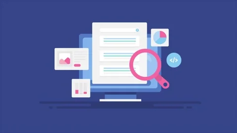 SEO performance report with website ranking Stock Footage 267188402
