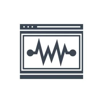 SEO performance Vector Glyph Icon Stock Illustration