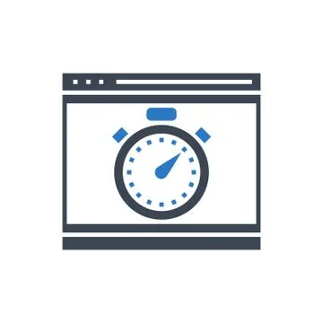 SEO performance Vector Glyph Icon 스톡 일러스트