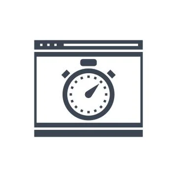 SEO performance Vector Glyph Icon Stock Illustration