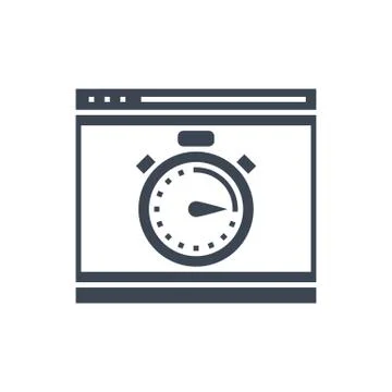 SEO performance Vector Glyph Icon Stock Illustration