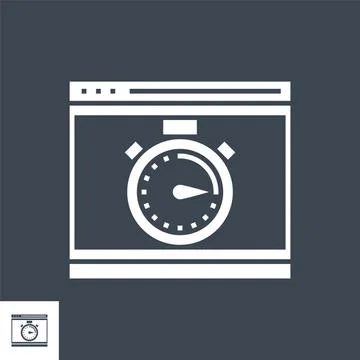 SEO performance Vector Glyph Icon Stock Illustration