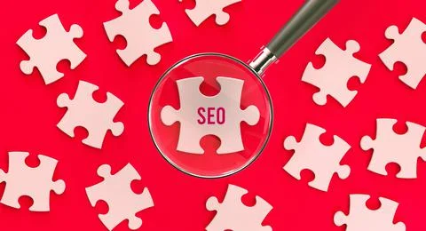 SEO puzzle Stock Photos