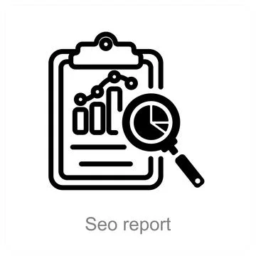 Seo report Stock Illustration