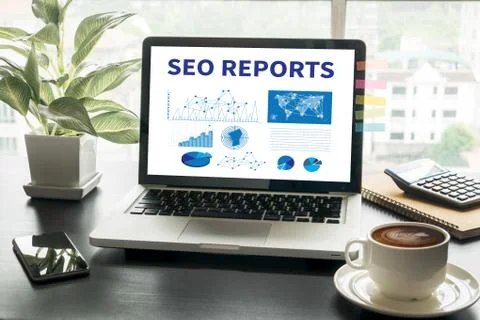 SEO REPORTS 스톡 사진