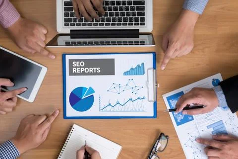 SEO REPORTS Stock Photos