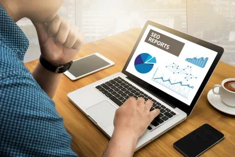 SEO REPORTS 스톡 사진
