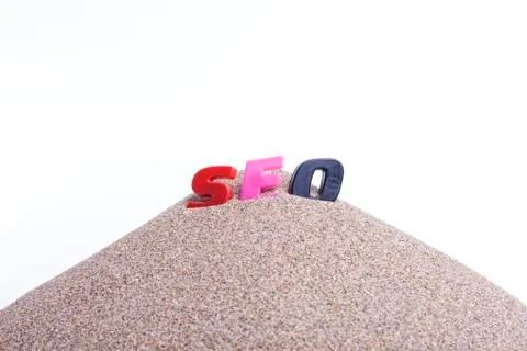 SEO on Sand. Stock Photos