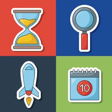 Seo search engine optimisation and marketing icon Ilustración de archivo