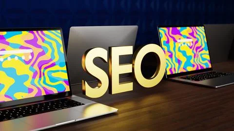 SEO Search engine optimization 03 Stock Illustration