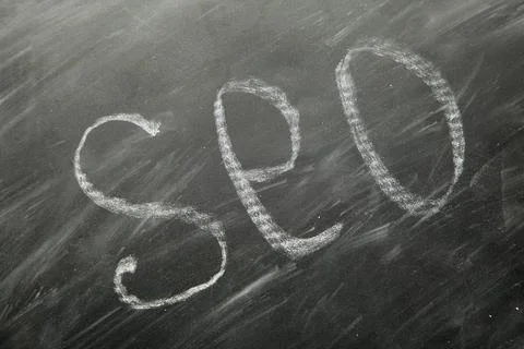 SEO Search engine optimization acronym - process of improving the quality and Foto stock