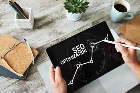 SEO Search engine optimization. Business and digital marketing concept. Stock-Fotos