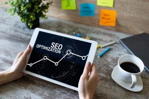 SEO Search engine optimization. Business and digital marketing concept. Stock-Fotos