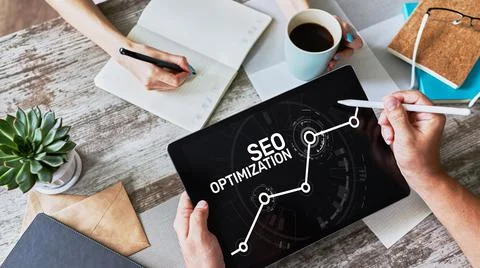 SEO Search engine optimization. Business and digital marketing concept. Stock-Fotos